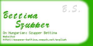 bettina szupper business card